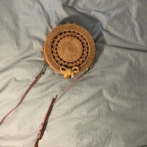 Woven Round Crossbody bag